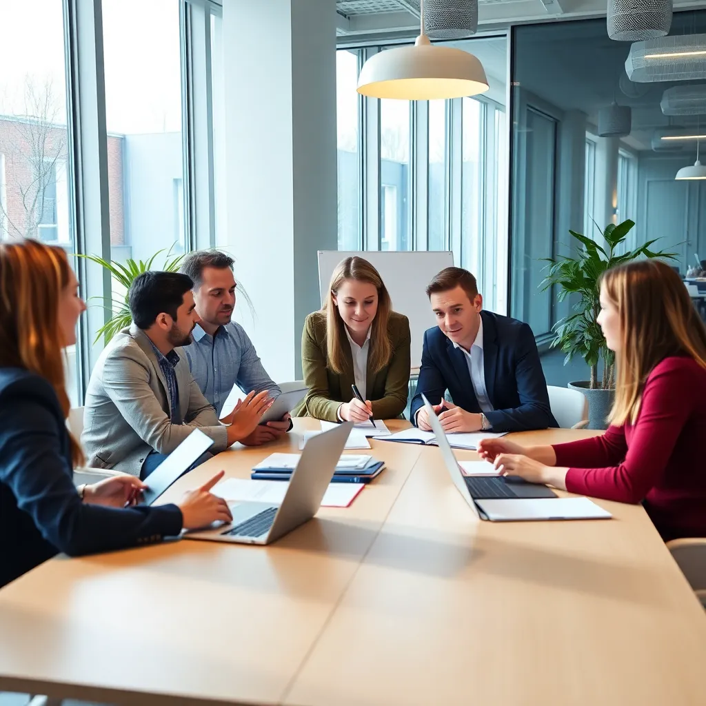 Nederlandse professionals tijdens een tijdmanagement workshop