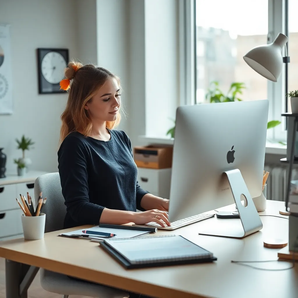 Rotterdamse ontwerper aan het werk in haar studio met tijdmanagement tools