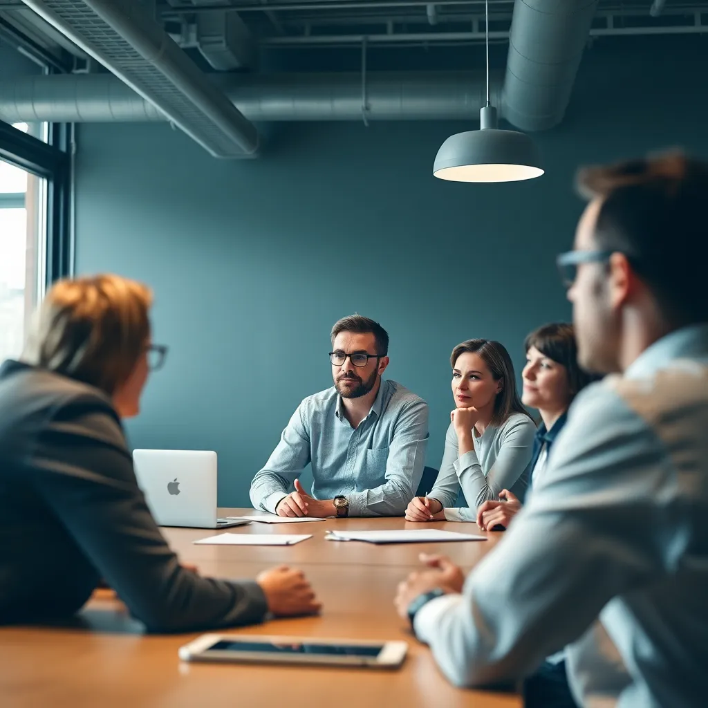 Professionele training sessie met deelnemers die aandachtig luisteren